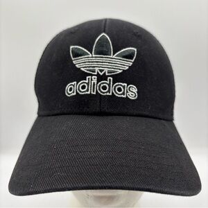 Adidas Originals Men’s Trefoil Embroidered A2L001 Black Mesh Snapback Hat OSFM